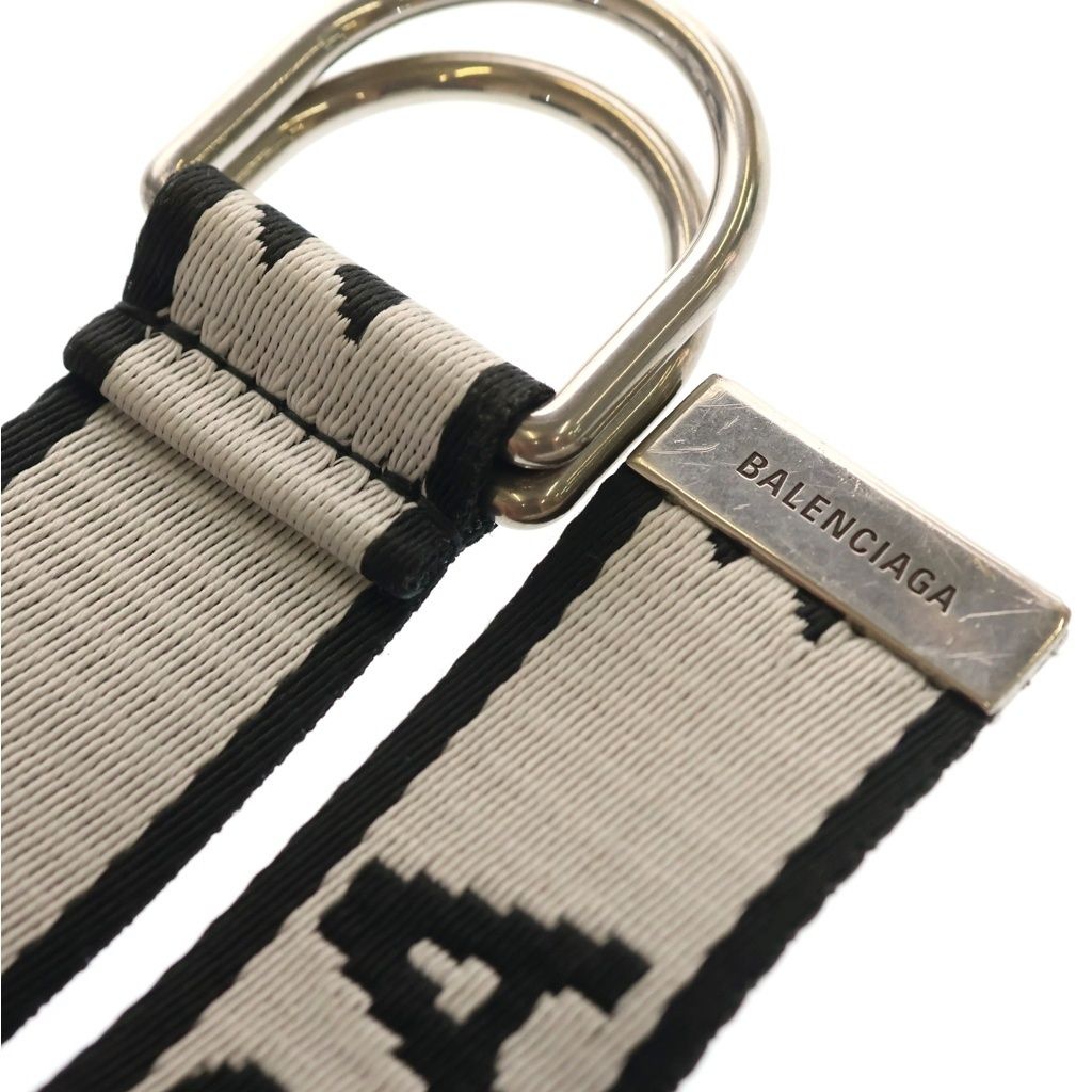 BALENCIAGA (バレンシアガ) LOGO D RING ロゴDリングベルト ブラック