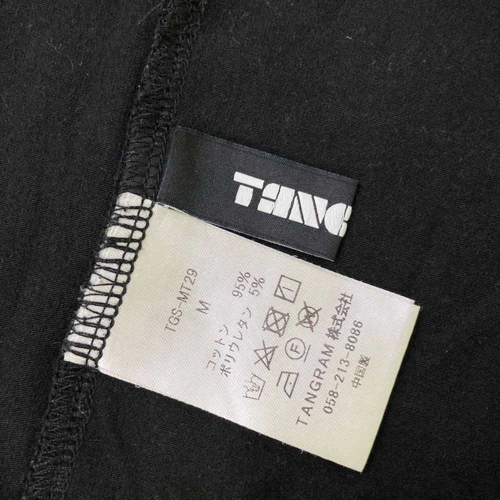 サイズ：M TANGRAM タングラム ハイネック 半袖Tシャツ ロゴプリント