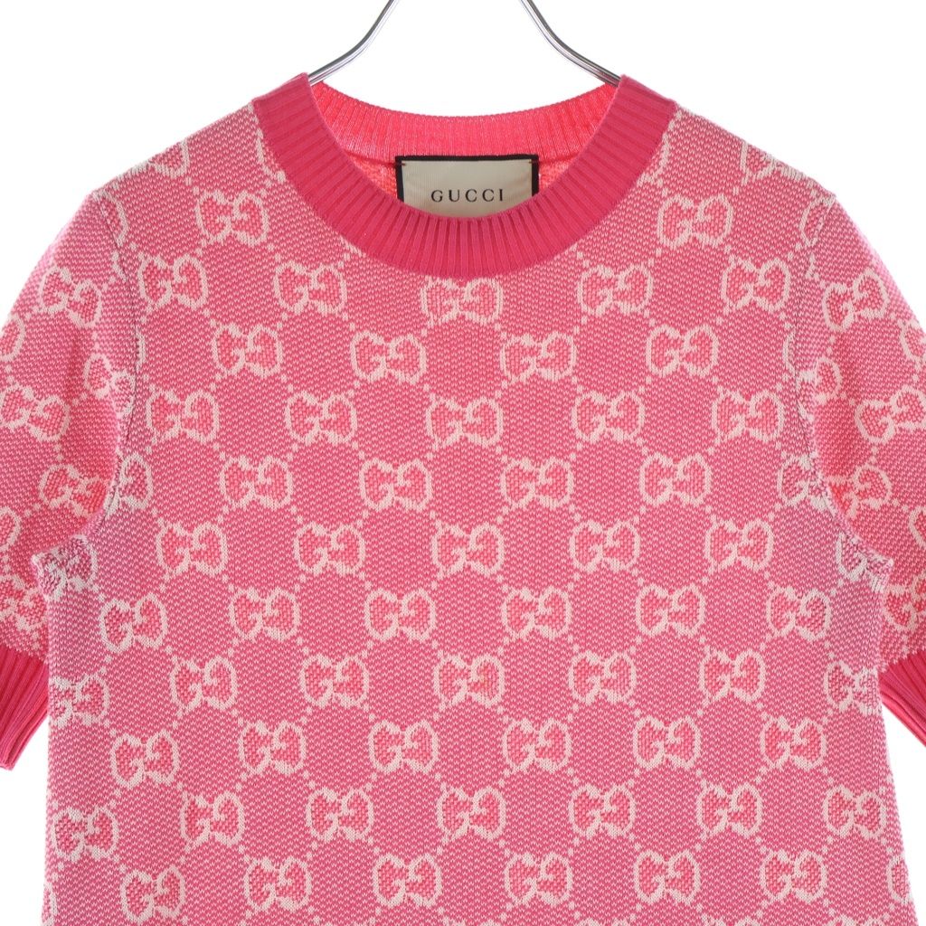 GUCCI (グッチ) GG Pattern GG総柄 ワンピース ピンク レディース