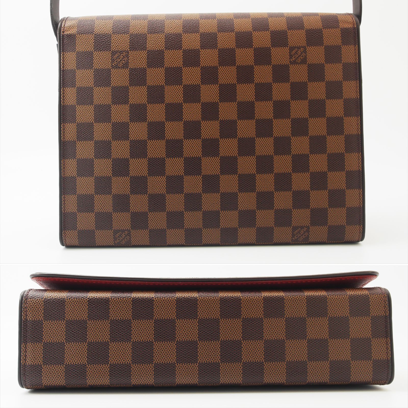 【LOUIS VUITTON】トライベッカ カレ　ダミエ　セミショルダーバッグ. 美品✨ルイヴィトン ダミエ トライベッカ カレ ショルダーバッグ