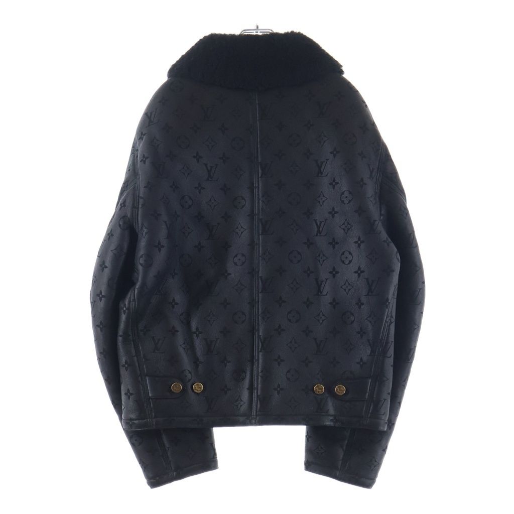 LOUIS VUITTON (ルイヴィトン) Monogram Leather Sherpa Jacket
