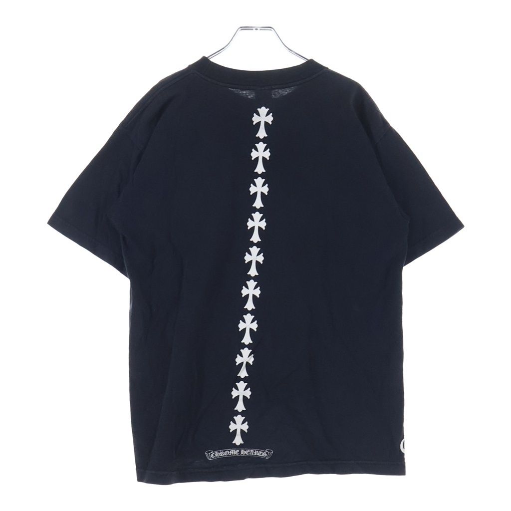 確実正規品クロムハーツ セメタリークロス タイヤトラック バックプリントTシャツ CHROME HEARTS (クロムハーツ) Cemetery Cross Tire Track Tee バック