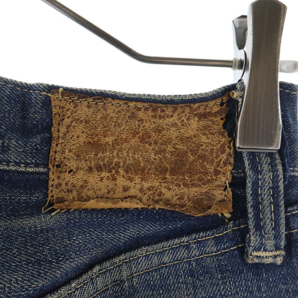 マッコイ大戦モデルw32革パッチ隠しリベットチェーンステッチ Levi's (リーバイス) 40S VINTAGE SS503XXB WW2 大戦モデル 革パッチ