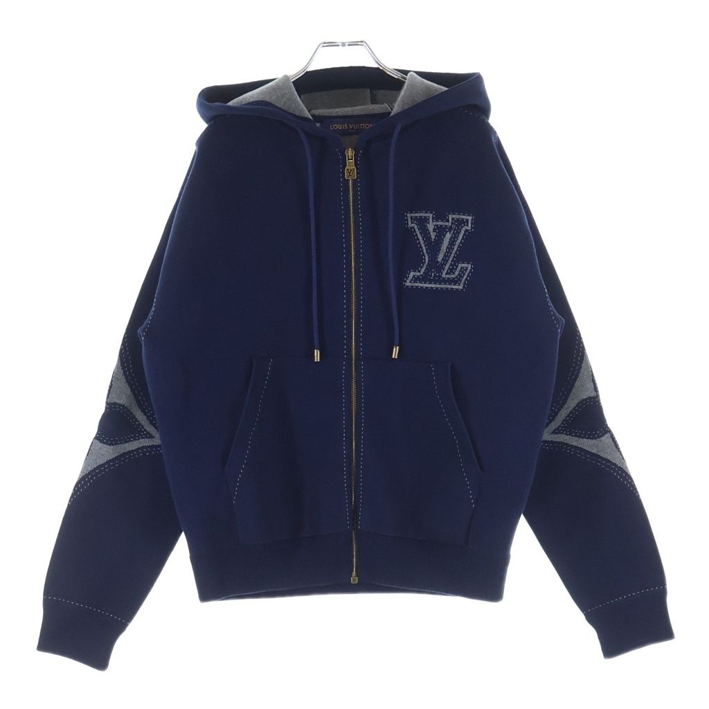 LOUIS VUITTON (ルイヴィトン) LVロゴ ジップパーカー フーディー