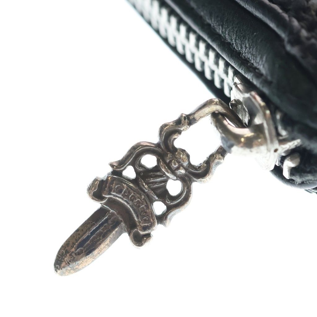 CHROME HEARTS (クロムハーツ) REC F ZIP QUILTED WALLET セメタリー