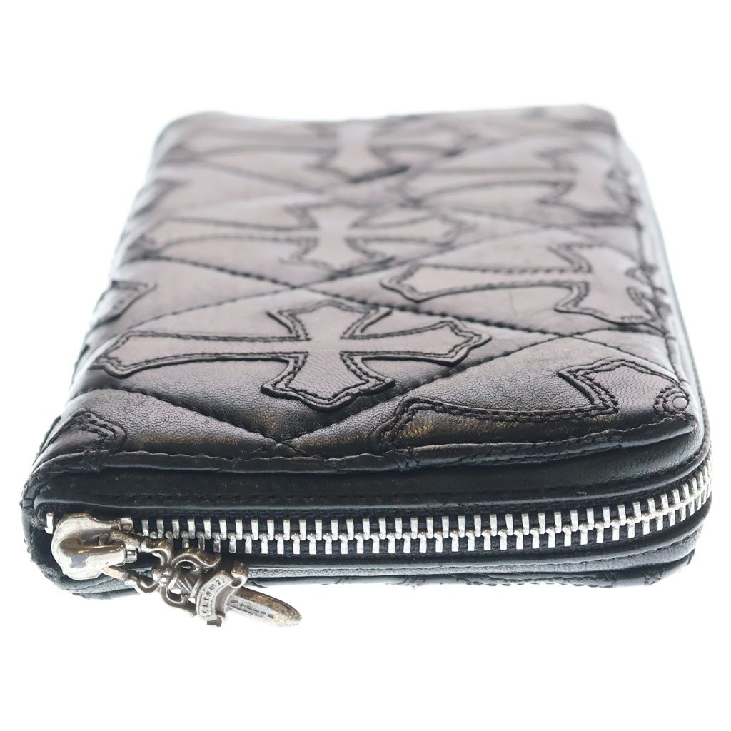 CHROME HEARTS (クロムハーツ) REC F ZIP QUILTED WALLET セメタリー