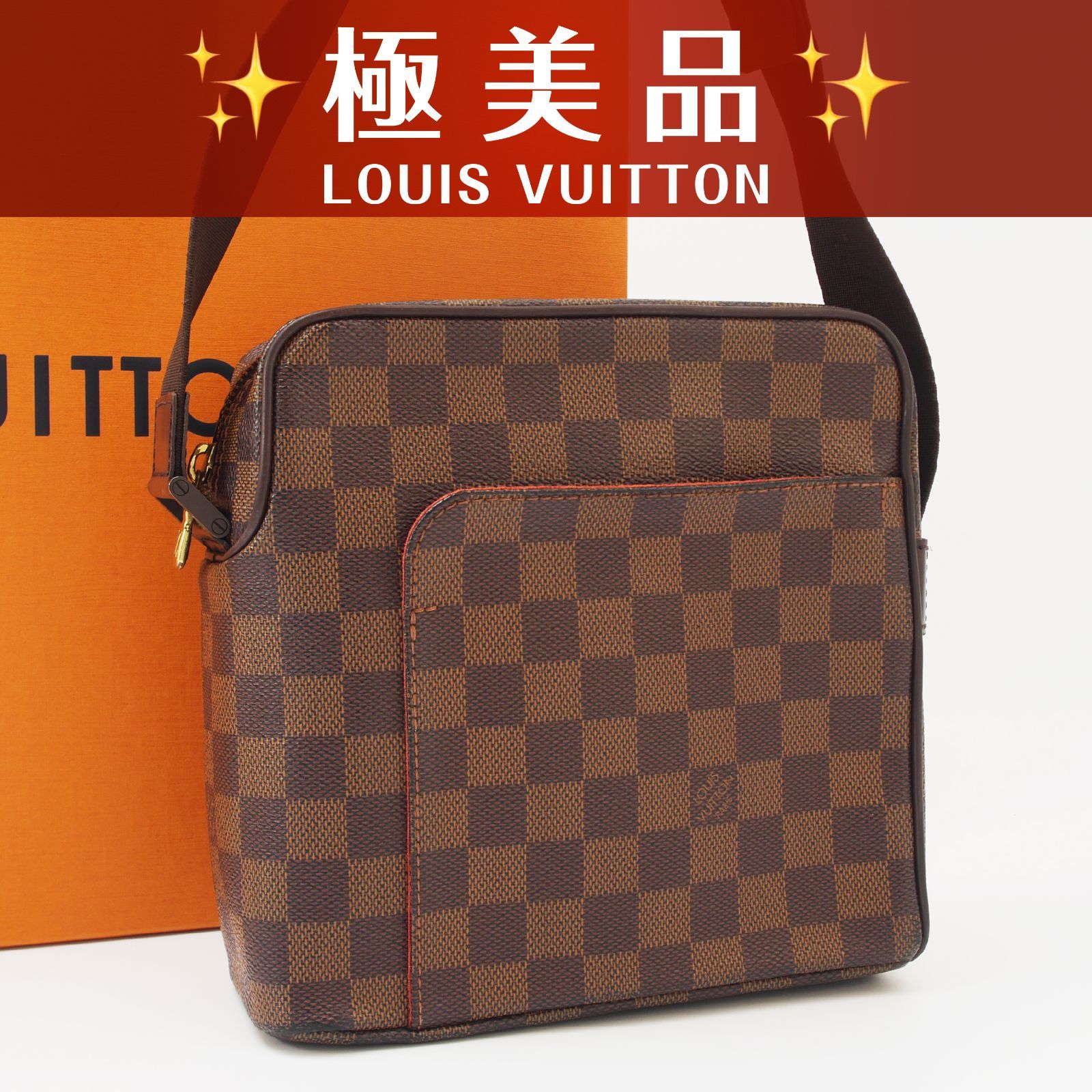 極美品】 ルイヴィトン ダミエ オラフPM ショルダーバッグ クロス