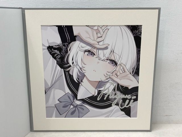 しぐれうい 直筆サイン色紙 5周年 個展 雨を手繰る 【P5730-008】081