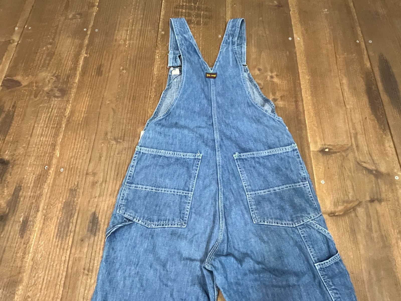 1960s BIG SMITH デニム オーバーオール UNION MADE 黒タグ 緑カンヌキ