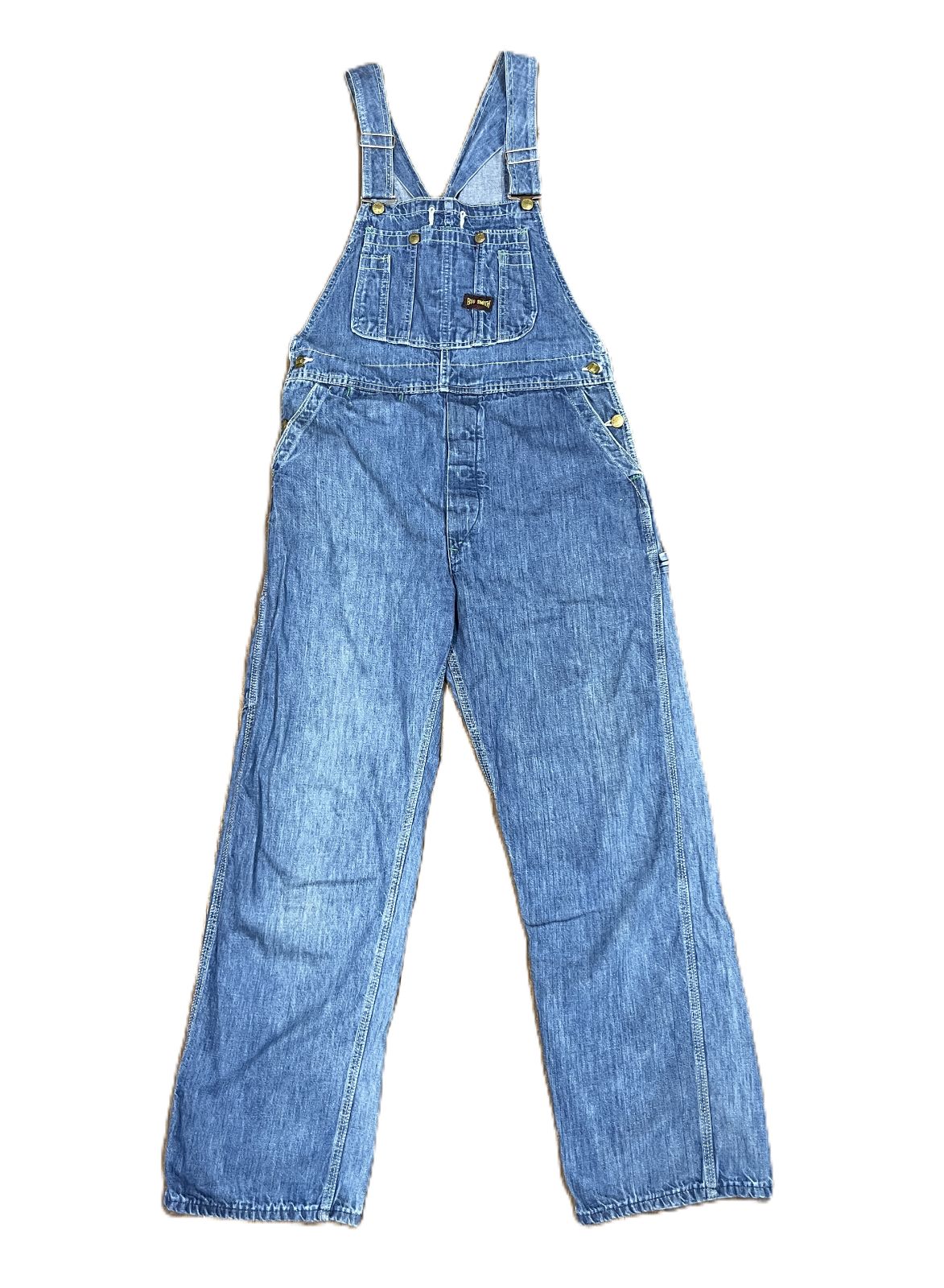 1960s BIG SMITH デニム オーバーオール UNION MADE 黒タグ 緑カンヌキ