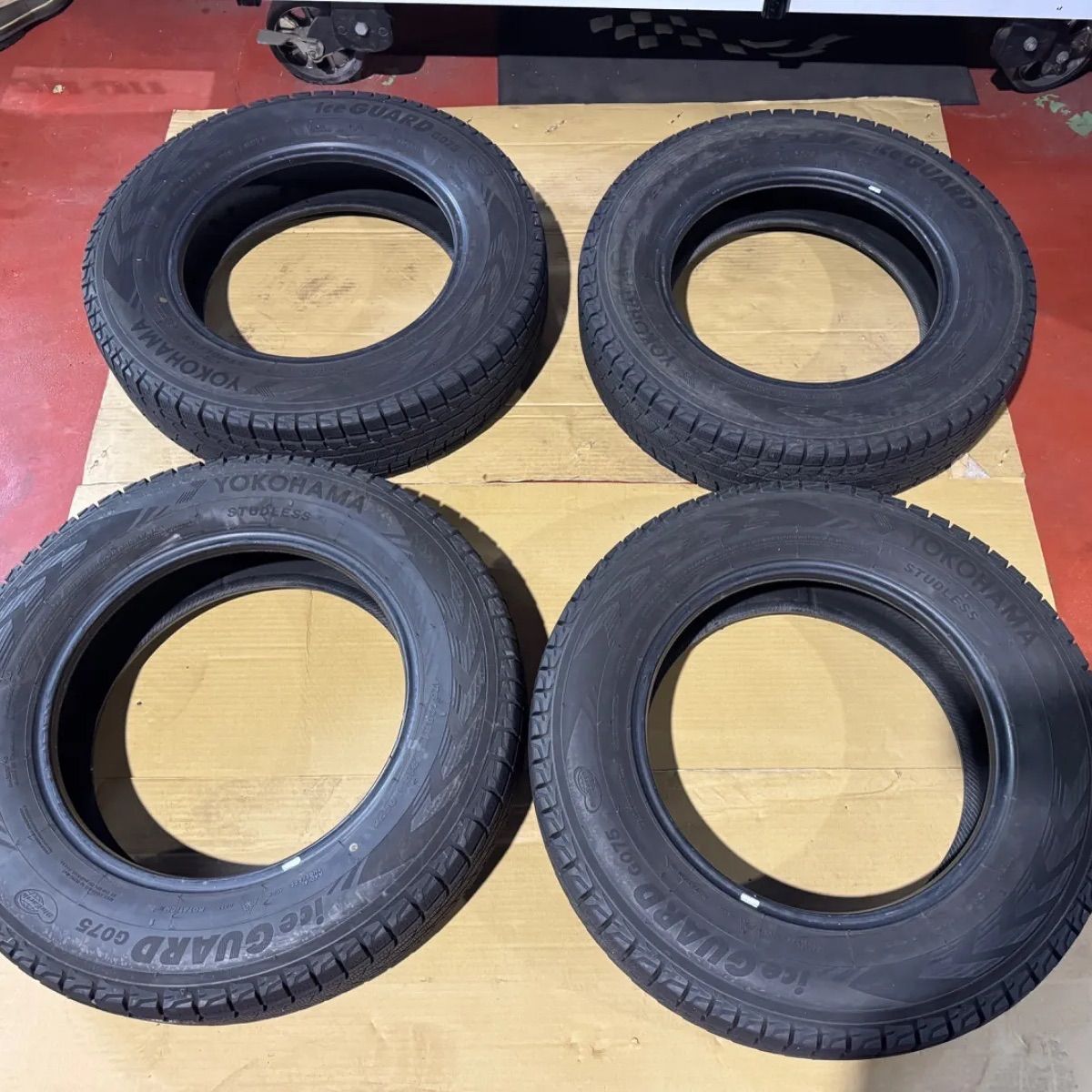 バリ溝】YOKOHAMA iceGUARD iG75 175/80R16 91Q スタッドレスタイヤ 4 