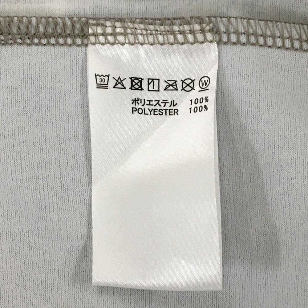 美品】トラヴィスマシュー 半袖シャツ 杢ブラウン×白 背面ヤシの木
