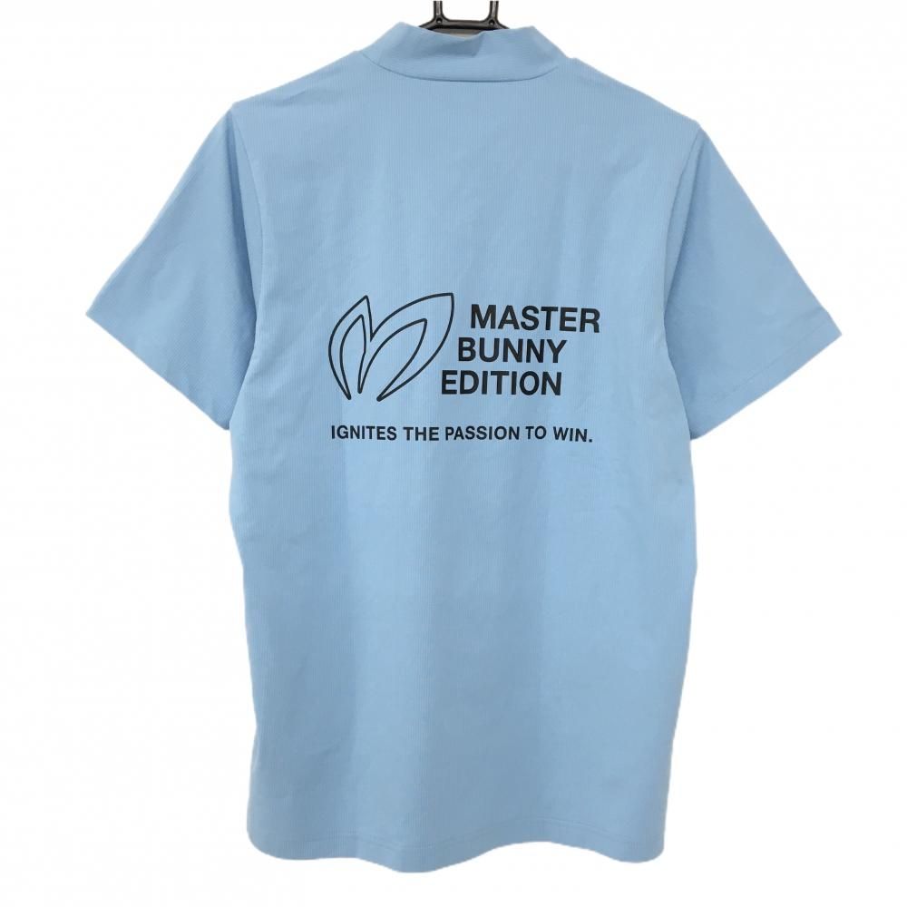超美品】マスターバニー 半袖ハイネックシャツ ライトブルー メンズ 4