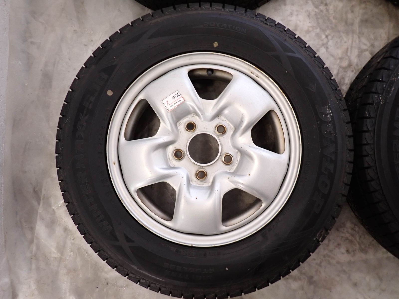 冬4本SET 会社宛 送料無料 175/80R15×5J 90Q ダンロップ WINTER MAXX