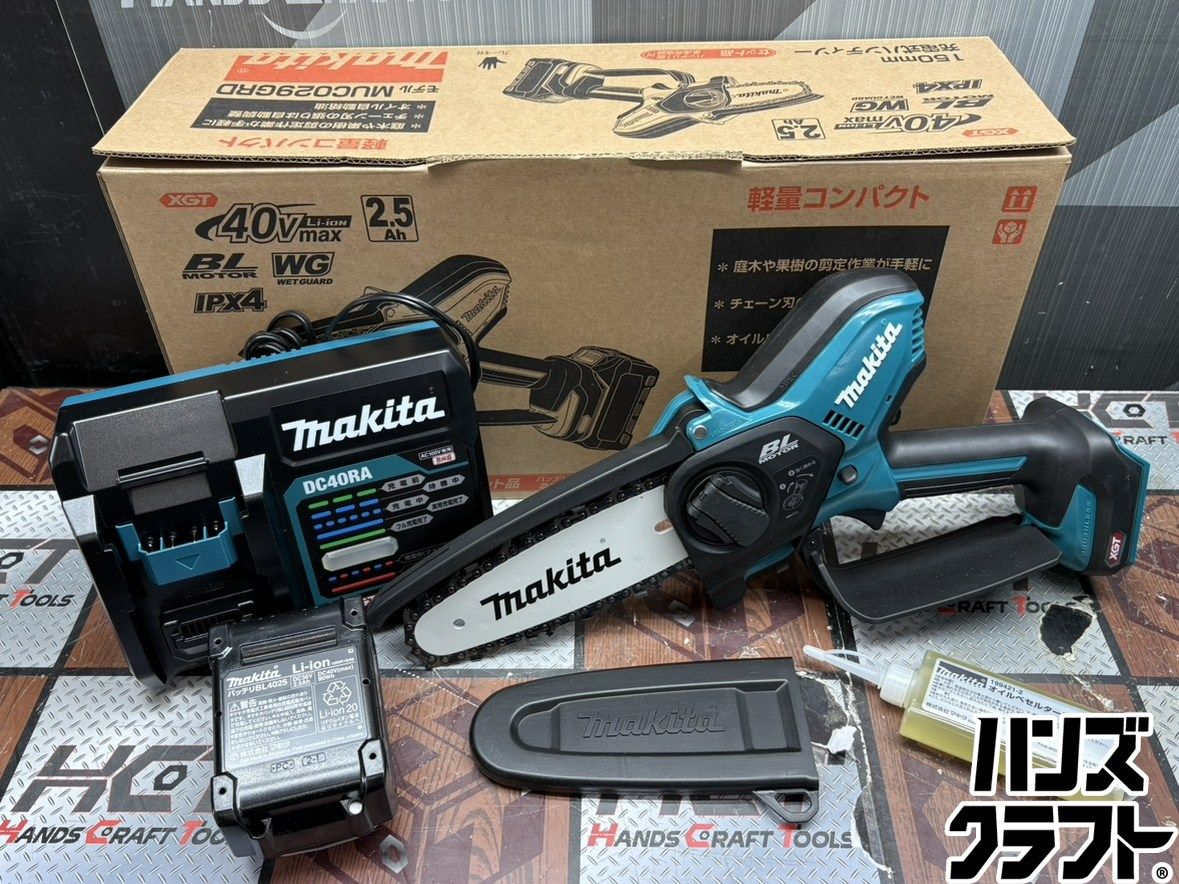 〇【送料無料】【未使用】マキタ Makita MUC029GRD 150mm充電式ハンディソー 40V バッテリ×1・充電器付き【ハンズクラフト佐賀】【中古】