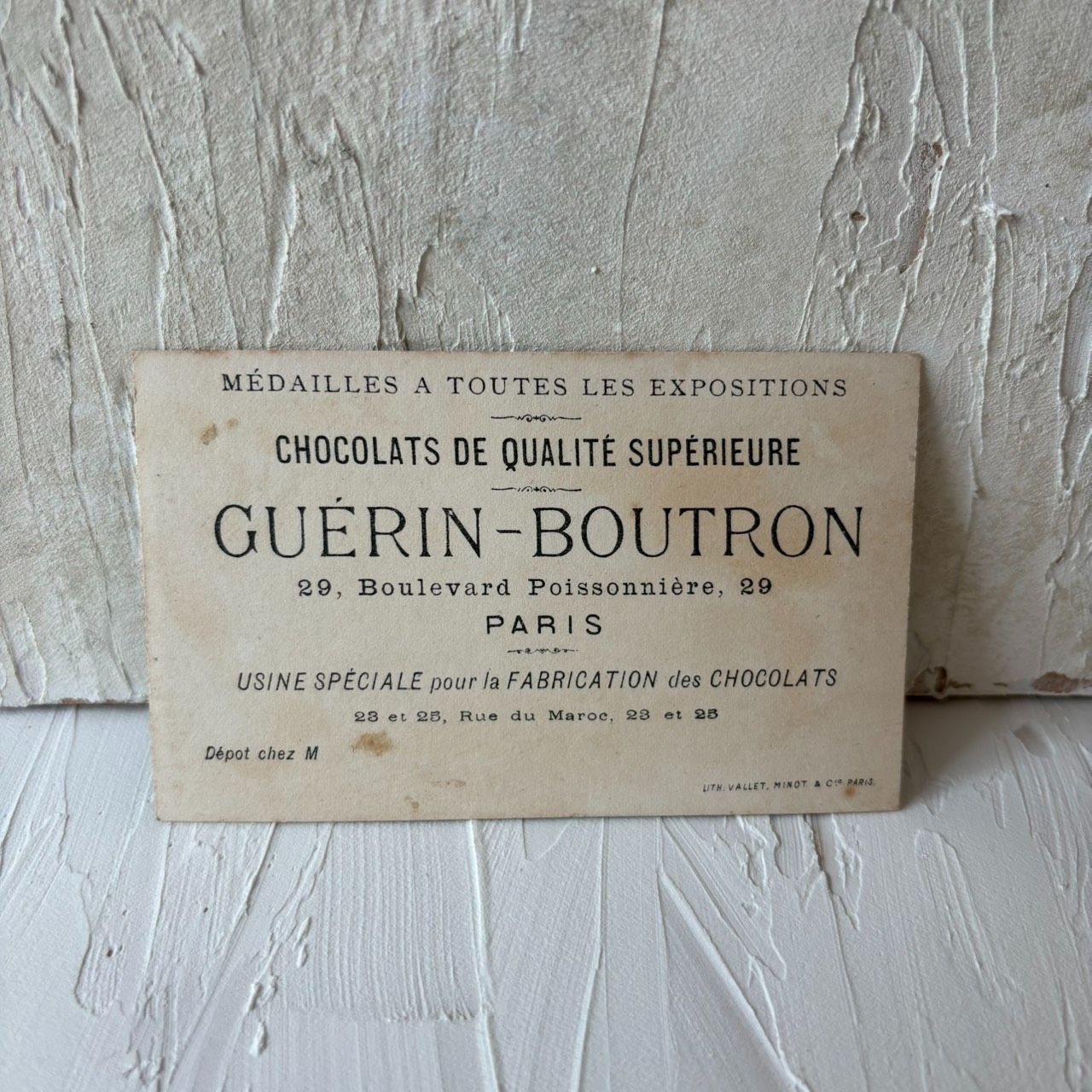 フランス アンティーク クロモカード クロモスカード GUÉRIN-BOUTRON