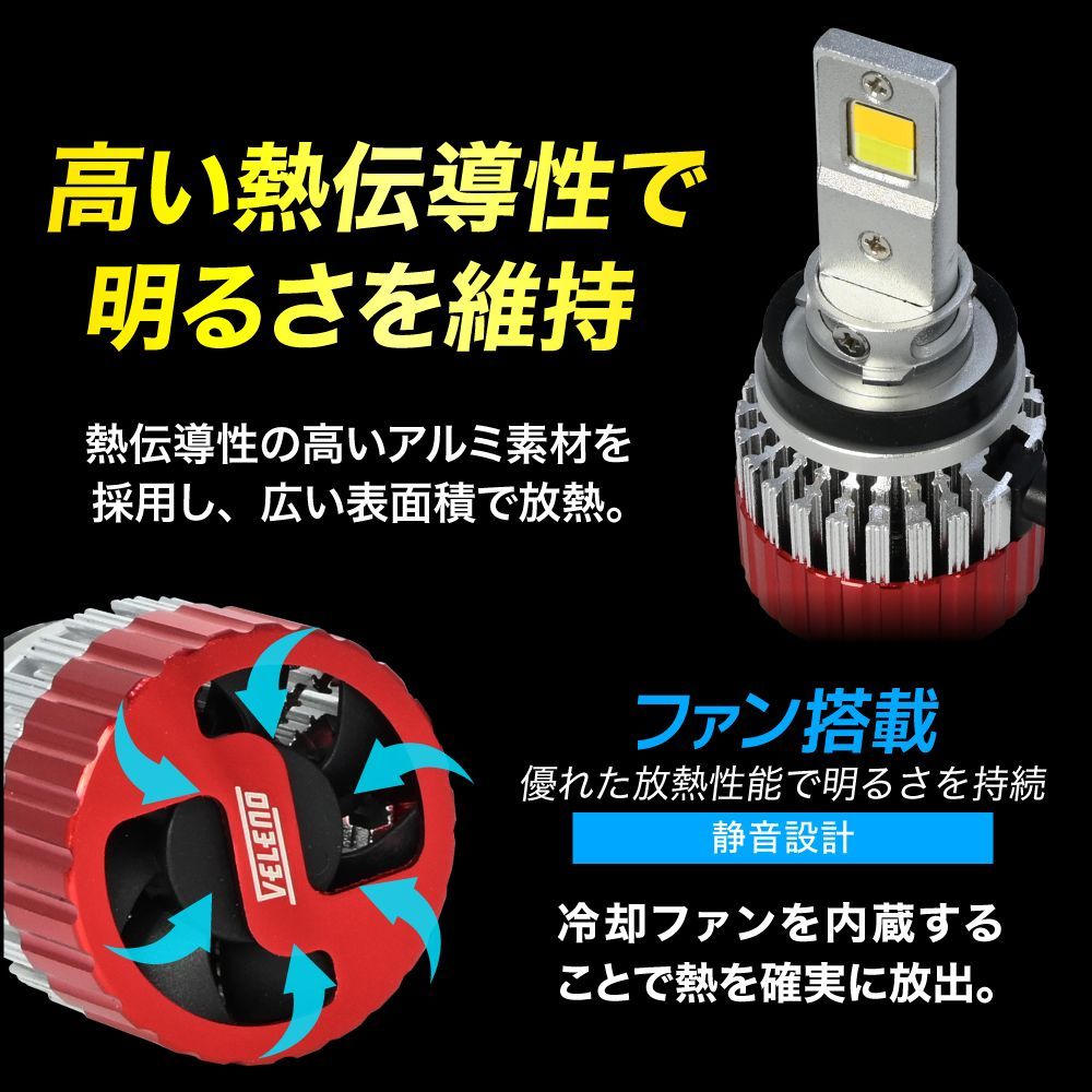 新品】VELENO LEDフォグランプ 2色切替 H8 H11 H16 車検対 新品