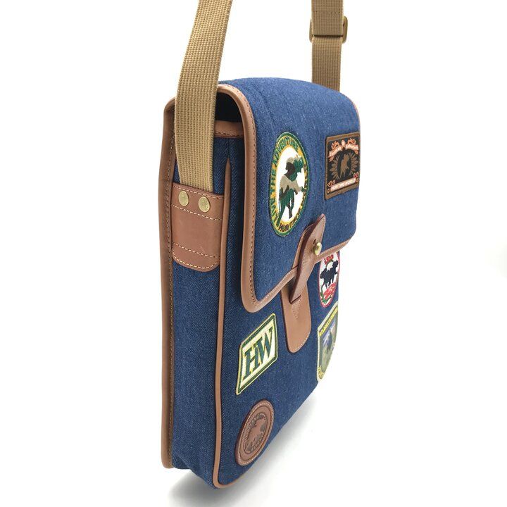 美品 HUNTING WORLD ハンティングワールド パッチワーク デニム