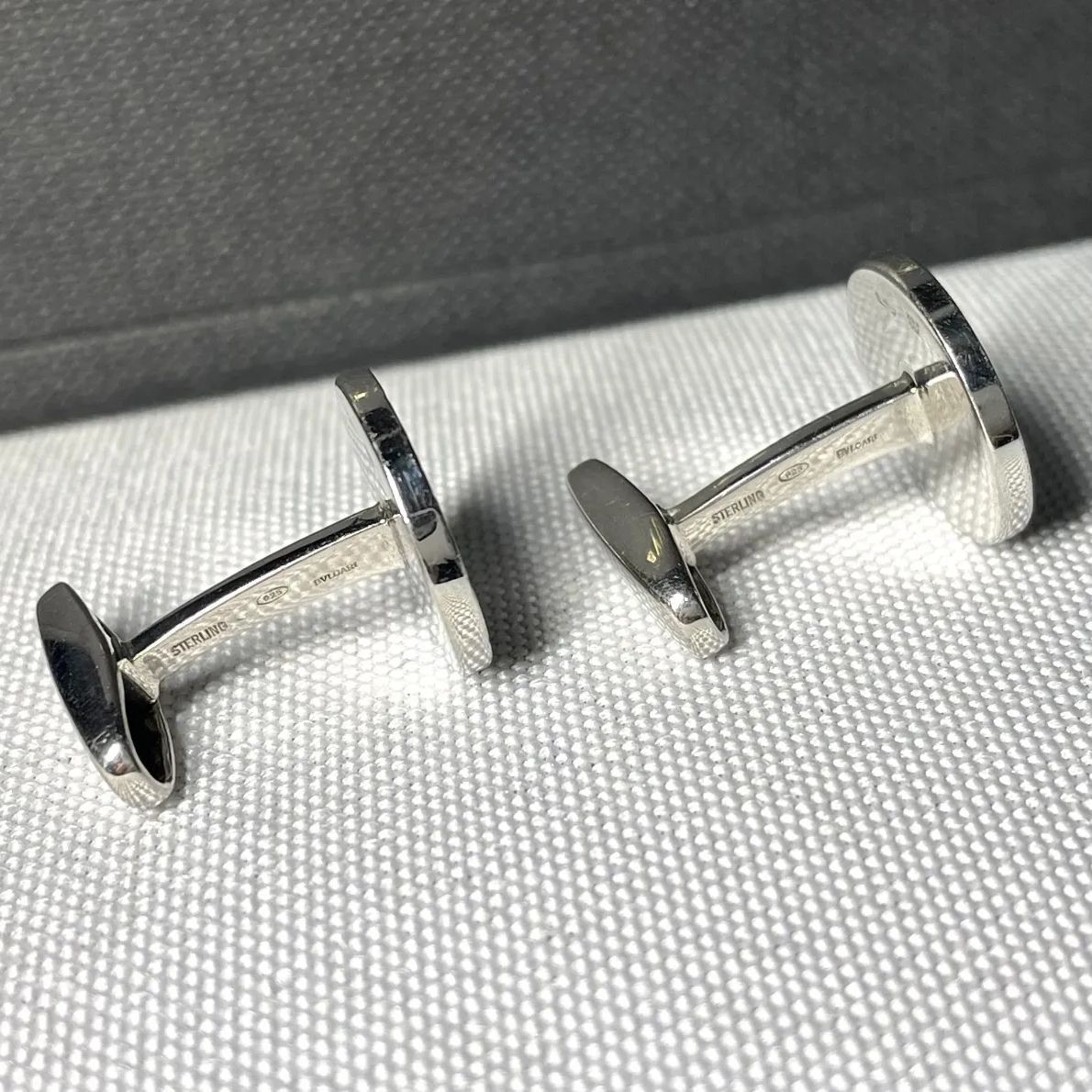 美品 BVLGARI ブルガリ B-ZERO ロゴ ブラックオニキス & スターリング