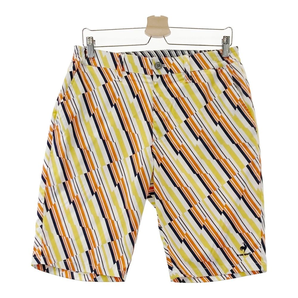 LE COQ GOLF ルコックゴルフ ショートパンツ ネイビー系 7 [240101637487] ゴルフウェア レディース ショートパンツ GOLF LE 斜めストライプ柄 サイズ：11 日本正規品