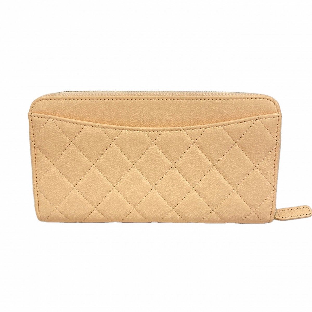 シャネル CHANEL マトラッセ　キャビアスキン ゴールド　長財布 6ga0337-k】シャネル 長財布 マトラッセ キャビアスキン ベージュ