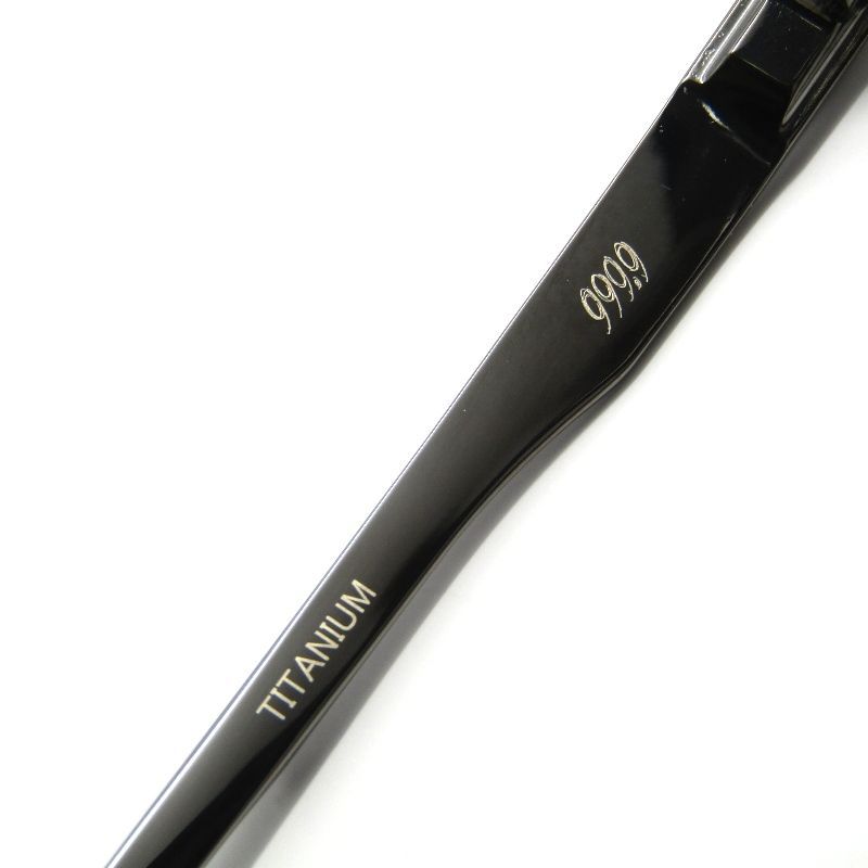 美品 999.9 フォーナインズ メガネフレーム S-841T 日本製 メタル