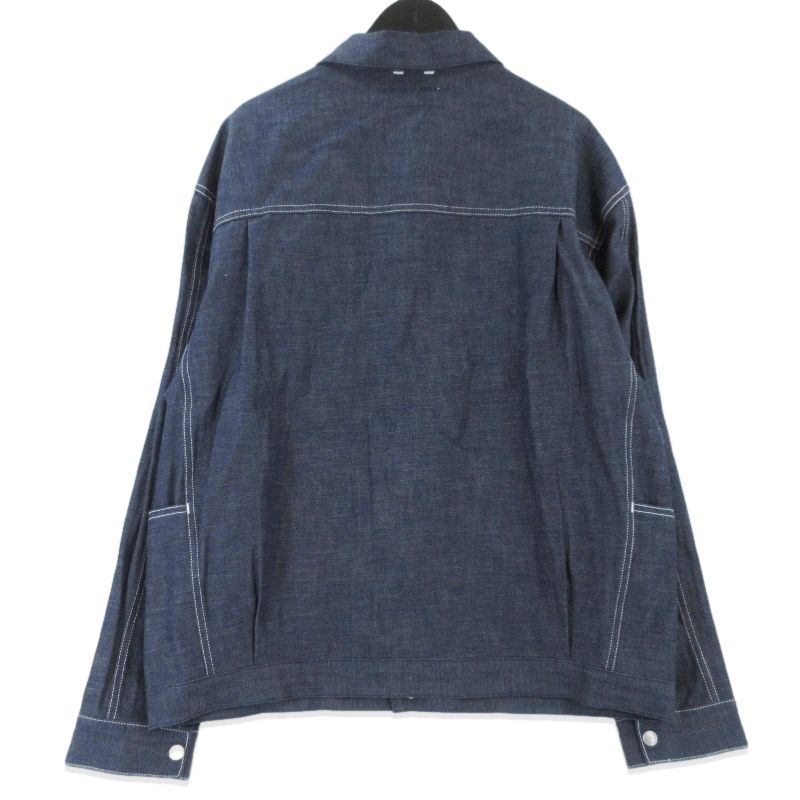 美品 SASSAFRAS ササフラス ガーデナーズジャケット SF-262324 Gardeners Jacket 8oz Military Denim インディゴ L  99001261 美品 SASSAFRAS ササフラス ガーデナーズジャケット SF-262324