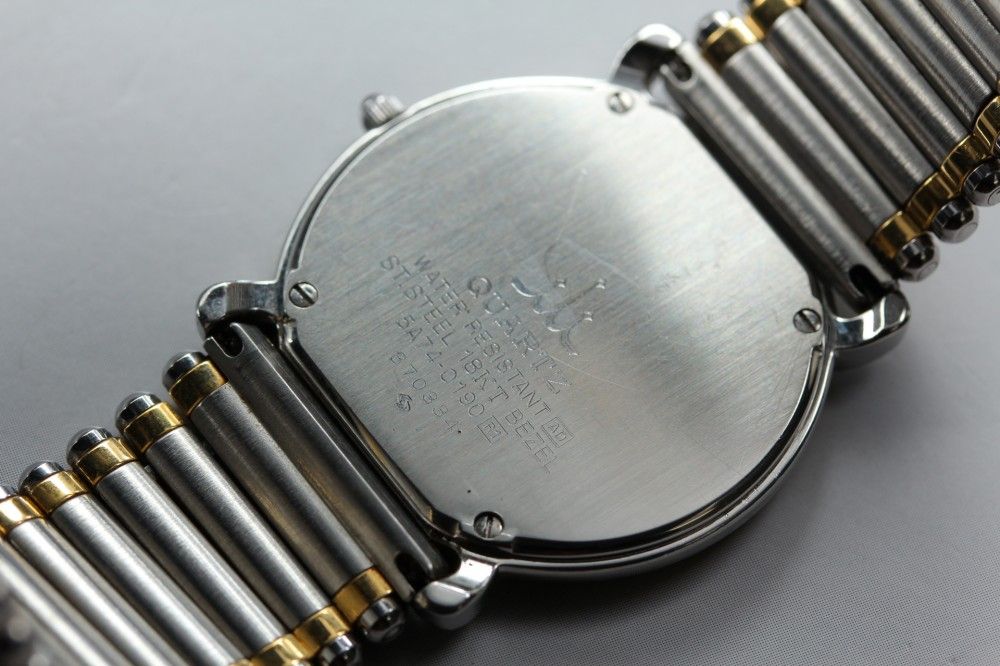 稼働品】SEIKO クレドール 5A74-0190 ダイアモンド 18金無垢ベゼル