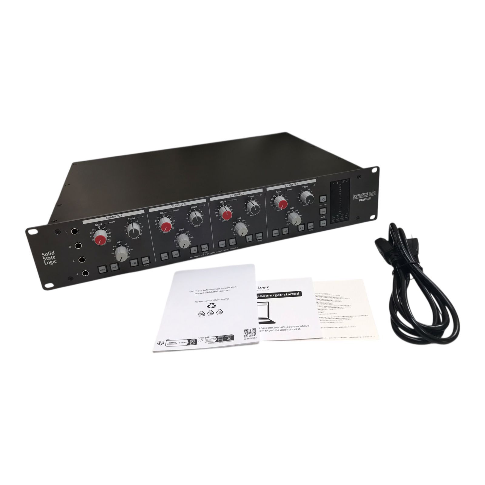 美品！SSL Solid State Logic PURE DRIVE QUAD マイクプリアンプ オーディオインターフェース