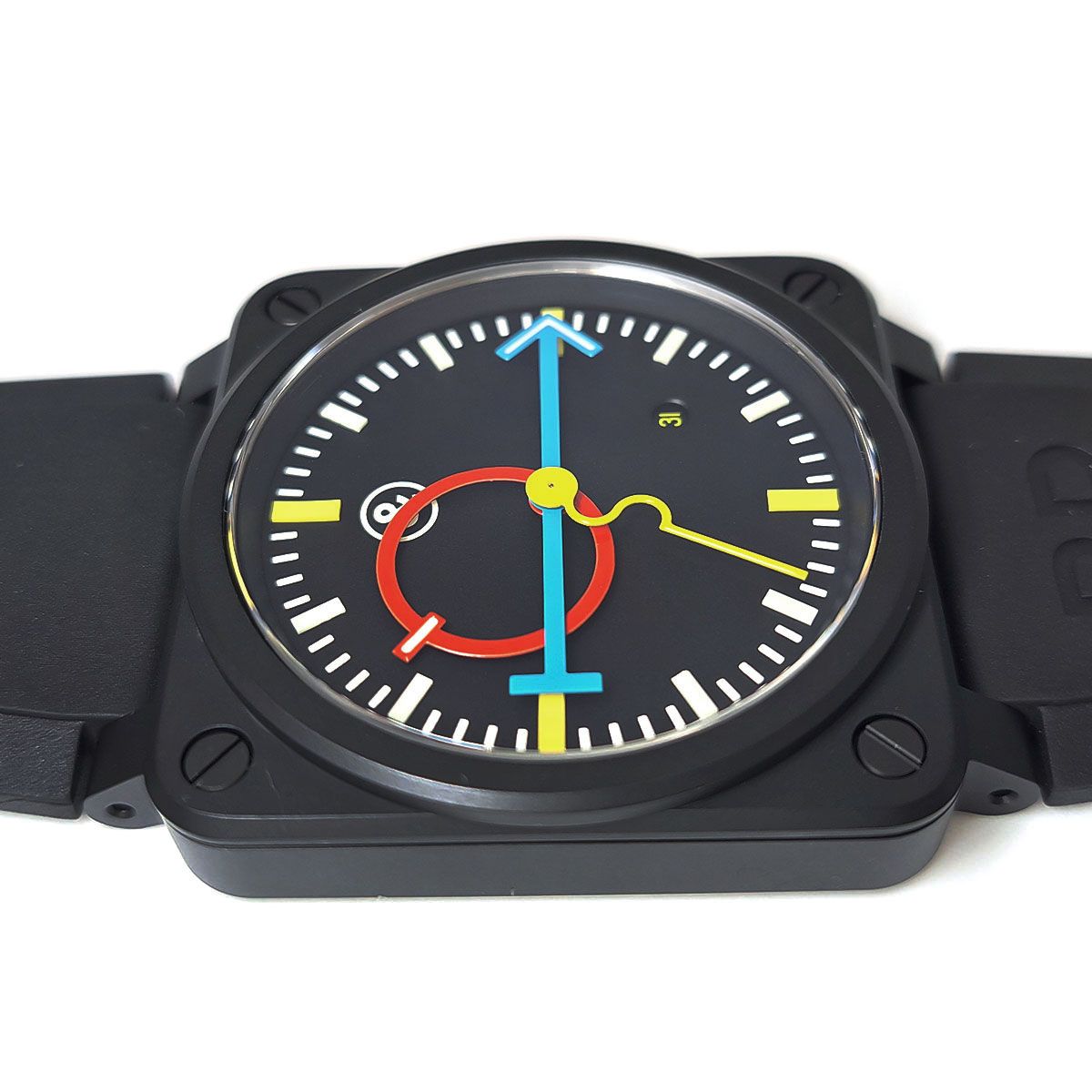 ベル＆ロス アラン・シルベスタイン BR0392-AS-CE/SRB 自動巻き セラミック メンズ Bell＆Ross 【中古】 【時計】 ベル＆ロス アラン・シルベスタイン BR0392-AS-CE/SRB 自動巻き