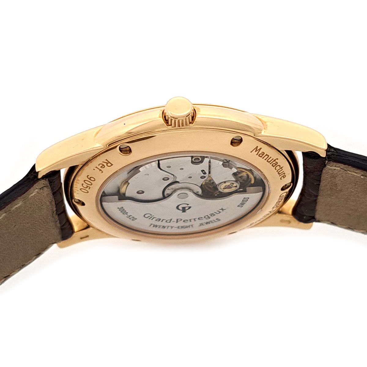 ジラールペルゴ フラットウォッチ 9050 自動巻き ピンクゴールド メンズ ボーイズ GIRARD-PERREGAUX 【中古】 【時計】 ジラールペルゴ フラットウォッチ 9050 自動巻き ピンクゴールド