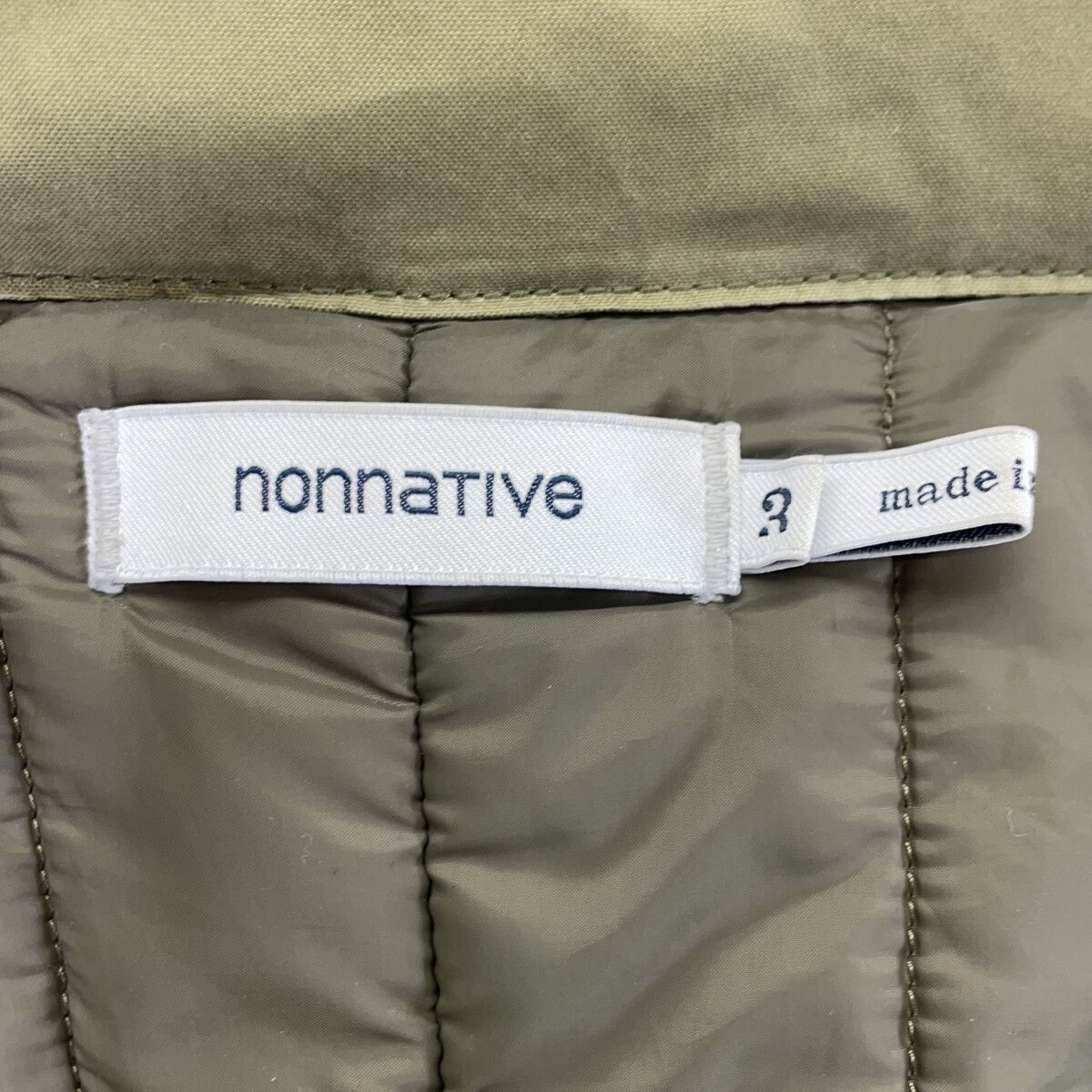 nonnative ノンネイティブ カーキ ファー付き ミリタリーコート 3