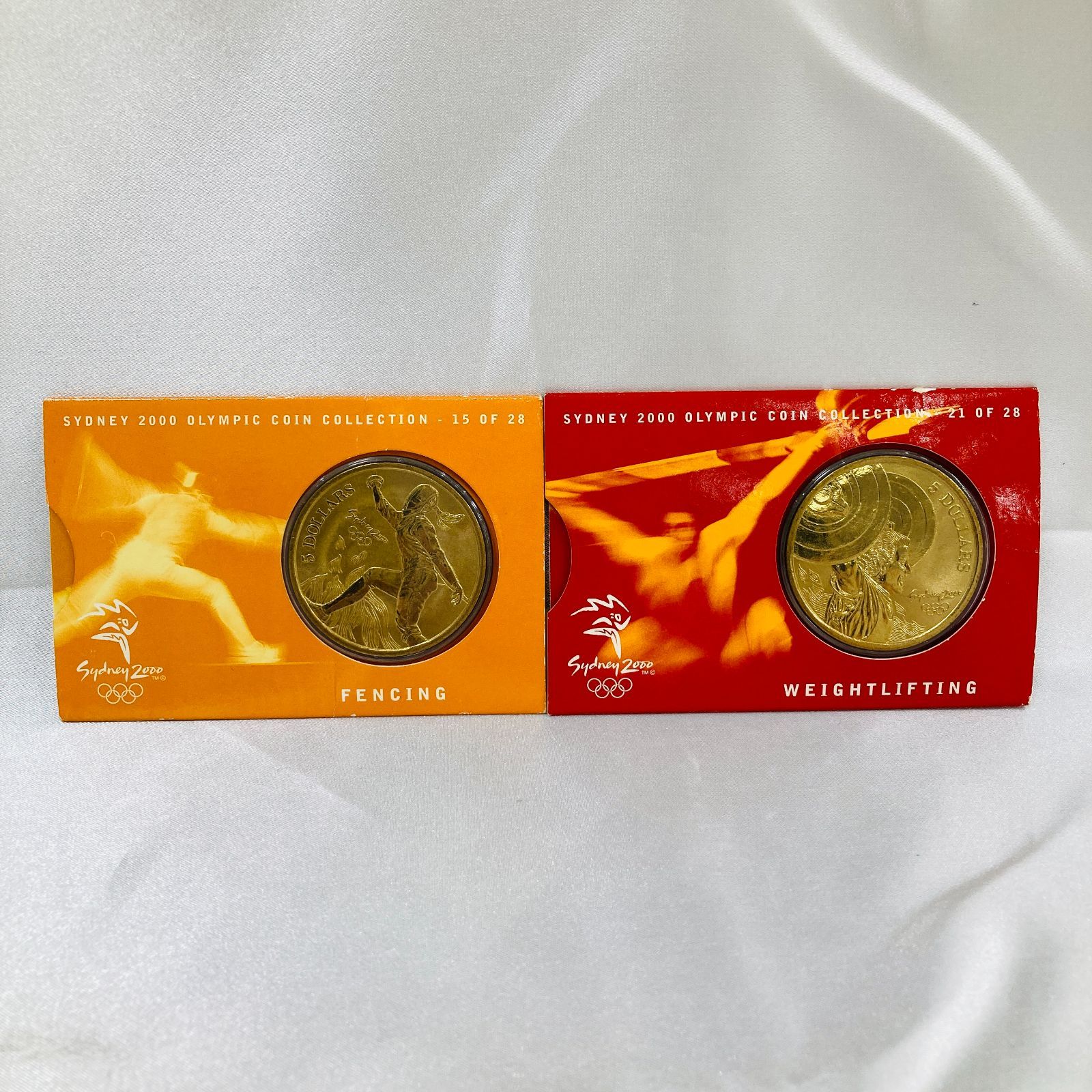 A【まとめ売り】2000年 シドニーオリンピック 5ドル 大型硬貨 古銭
