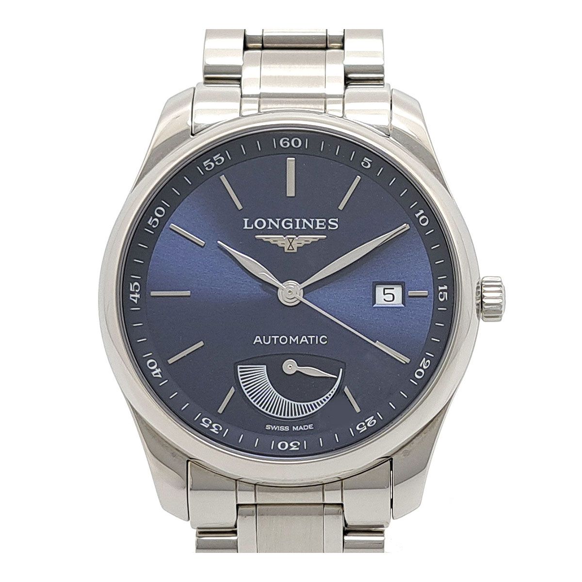 ロンジン マスターコレクション パワーリザーブ L2.908.4 自動巻き ステンレススティール メンズ LONGINES 【中古】 【時計】 ロンジン マスターコレクション パワーリザーブ L2.908.4 自動巻き