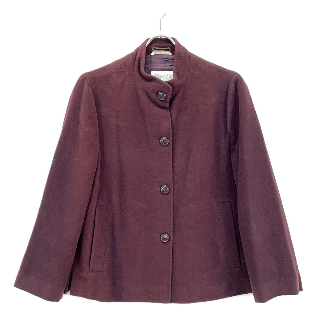Max Mara マックスマーラ アンゴラ ワインレッド 白タグ セットアップ
