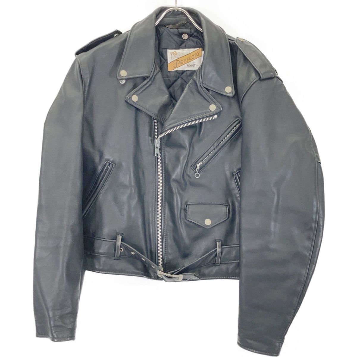 schott ショット 618 ブラック バイカー後期タグ USA製 ダブル