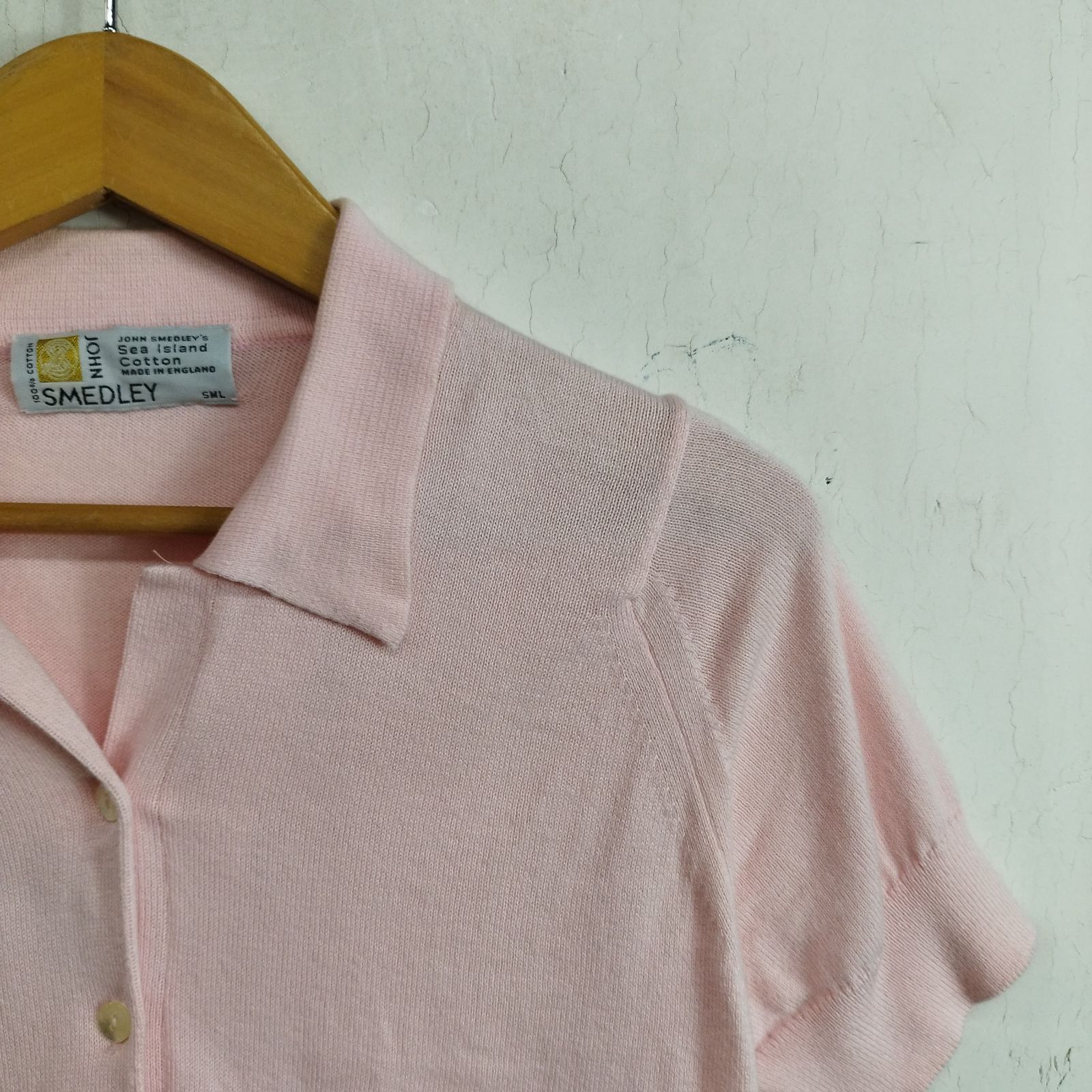 JOHN SMEDLEY ジョンスメドレー ニット ポロシャツ 無地 シー