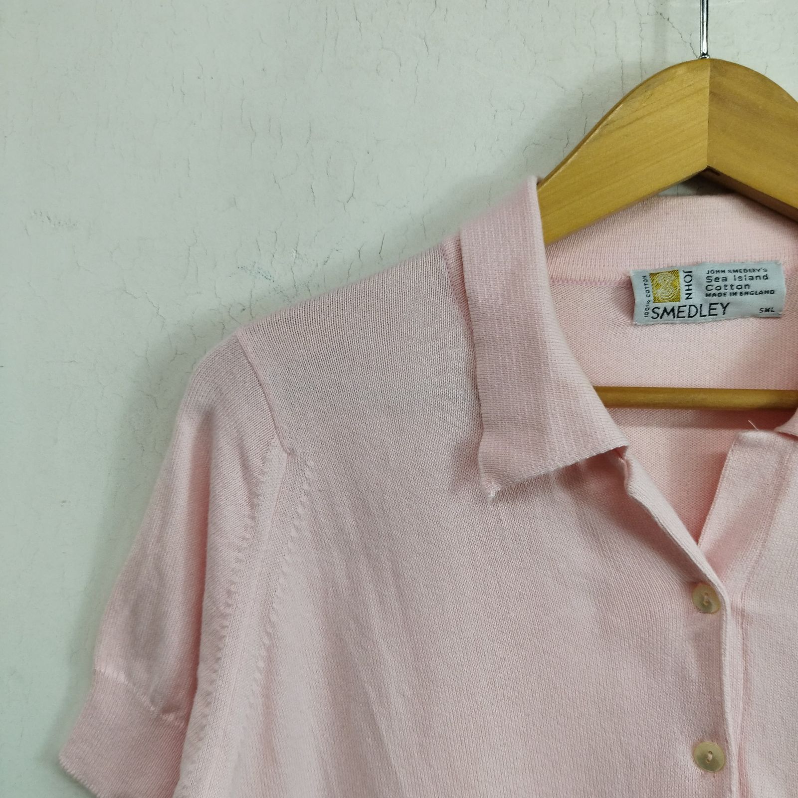 JOHN SMEDLEY ジョンスメドレー ニット ポロシャツ 無地 シー