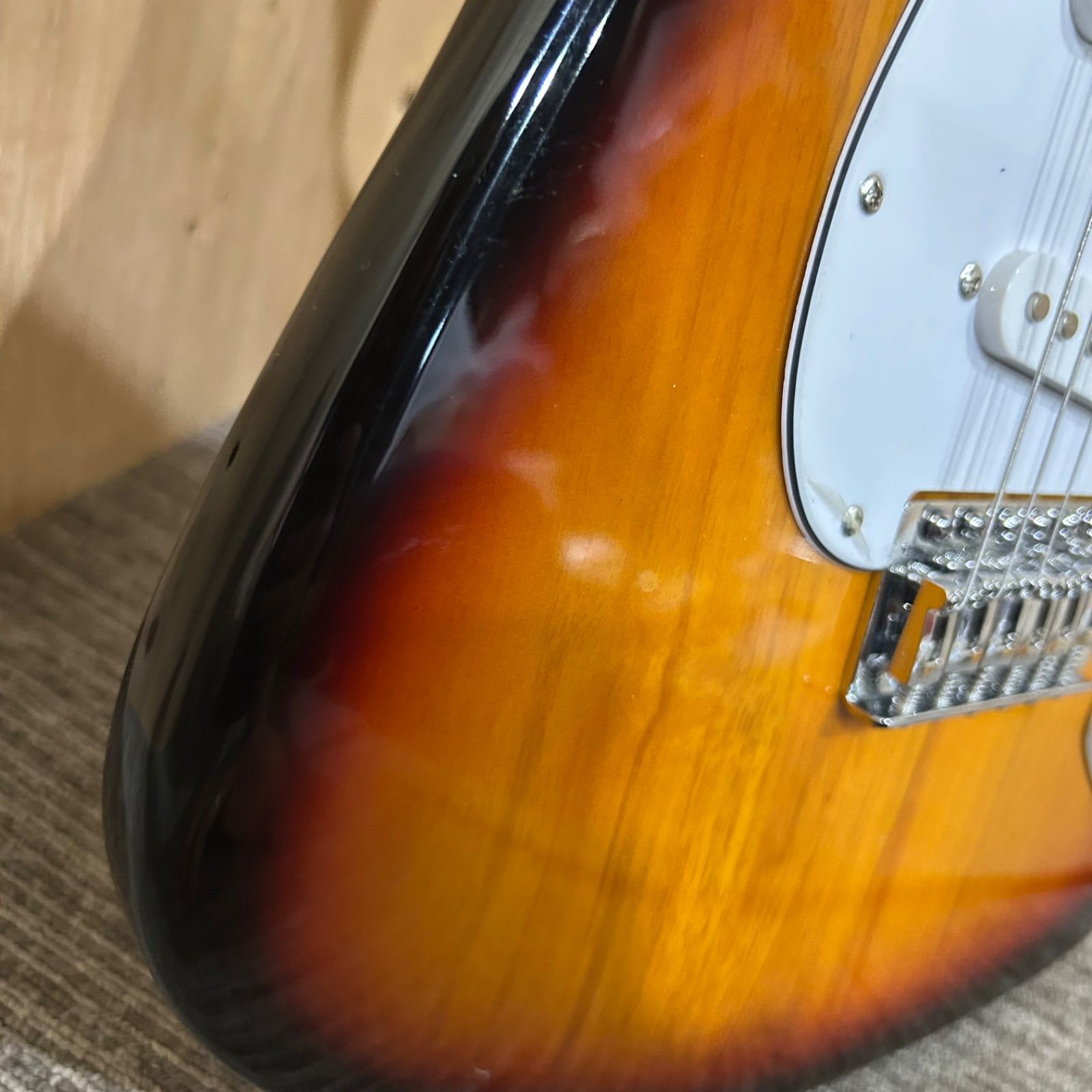 ジャンク品　エレキギター SGM】ジャンク photogenic サンバースト エレキギター ソフトケース付