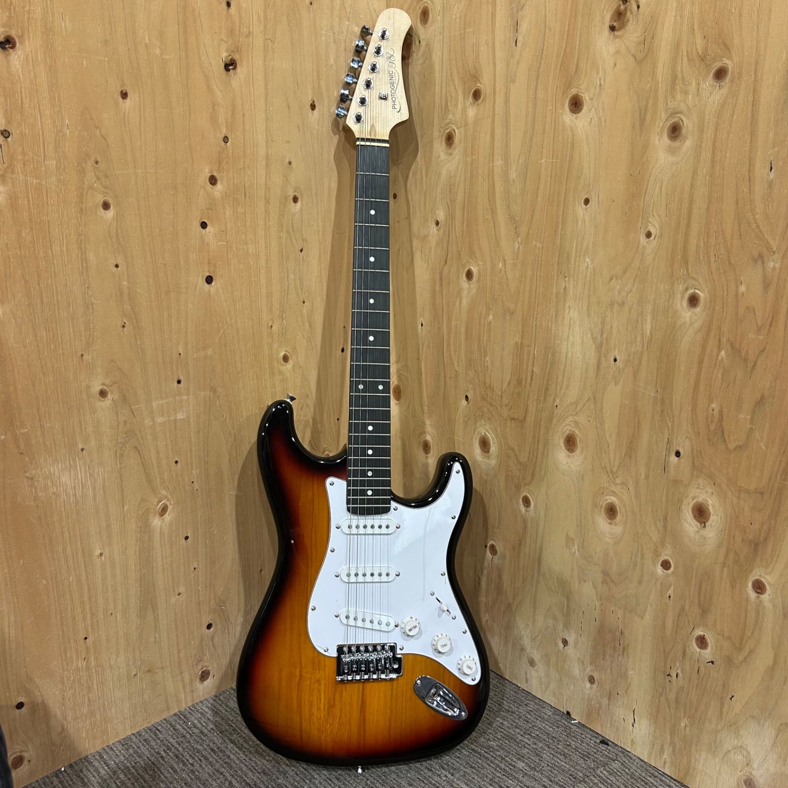 SGM】ジャンク photogenic サンバースト エレキギター ソフトケース付