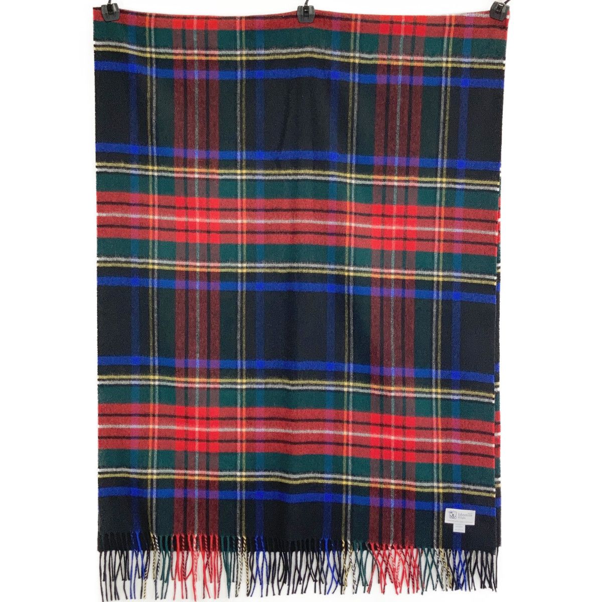 新品未使用 Johnstonsジョンストンズ カシミア100％ チェックマフラー Johnstons ジョンストンズ 美品 カシミヤ100 タータンチェック