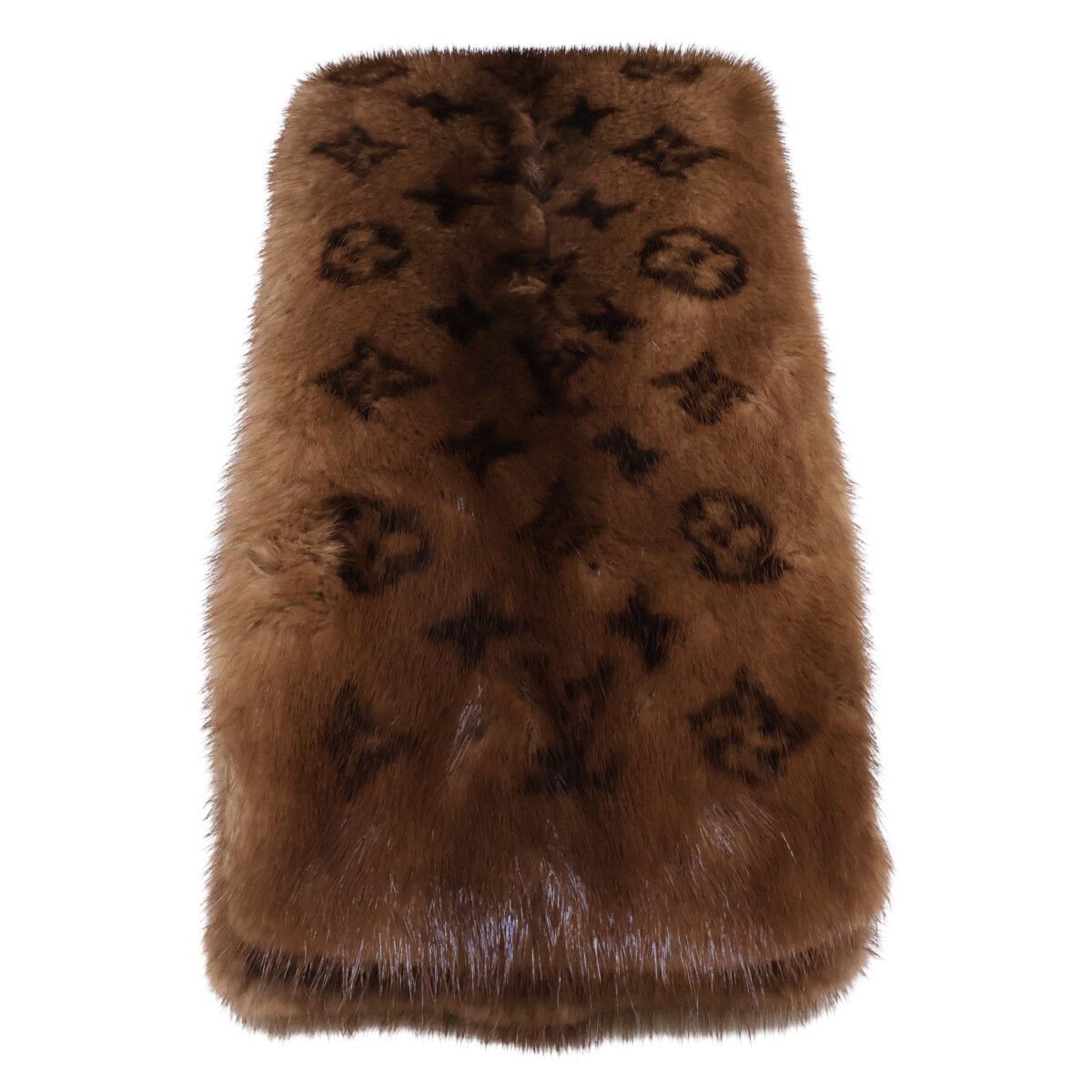 LOUIS VUITTON ルイヴィトン M78744 ミンク100 モノグラム マフラー