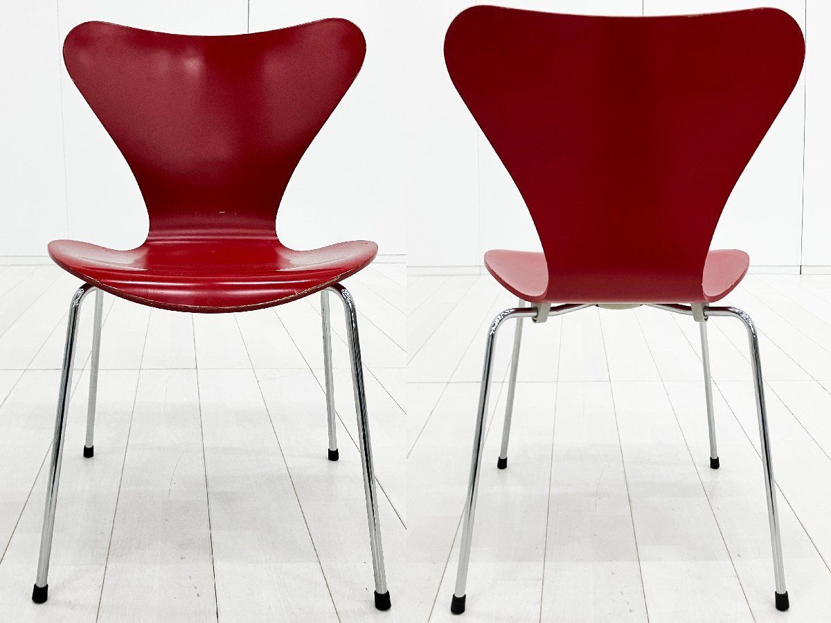 5A)Fritz Hansen/フリッツハンセン□セブンチェア□ラッカー/レッド