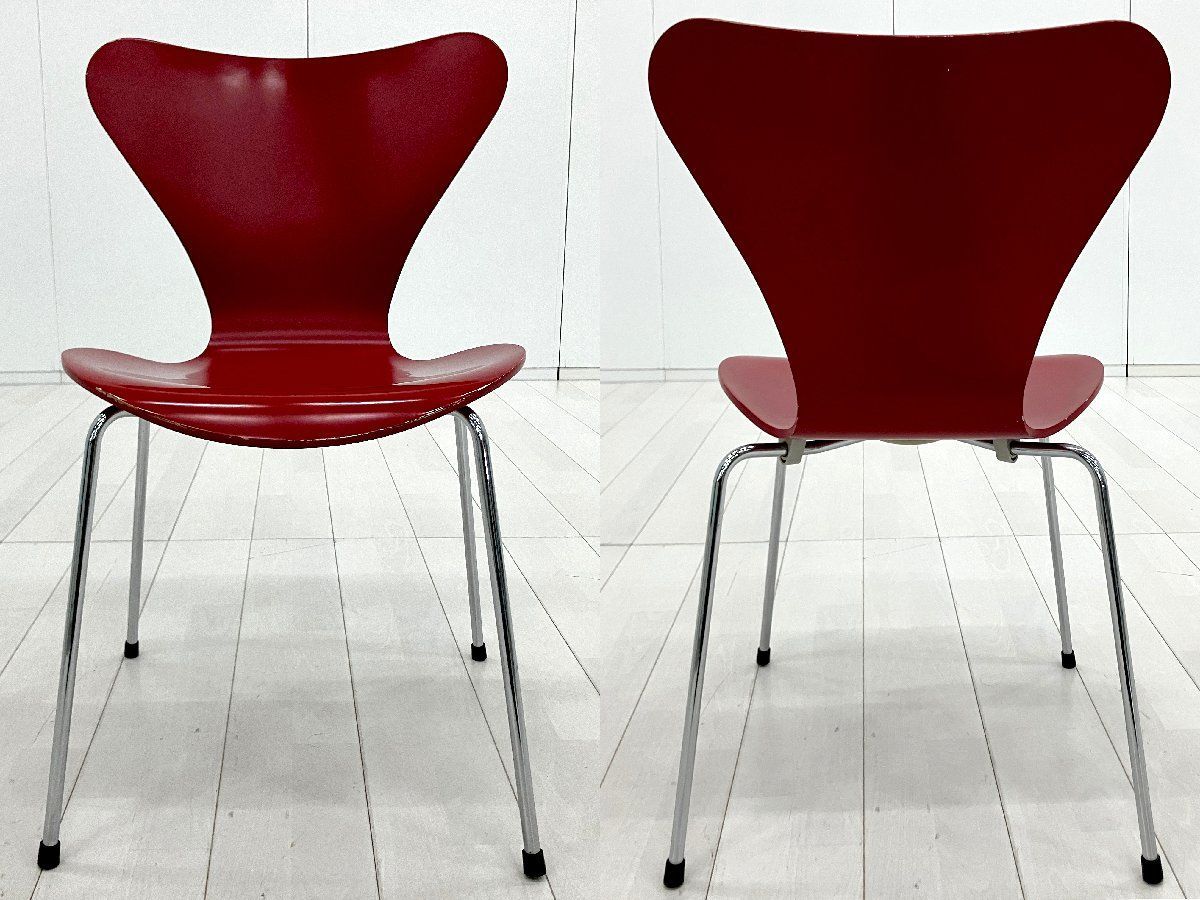 5E）Fritz Hansen/フリッツハンセン□セブンチェア□ラッカー/レッド