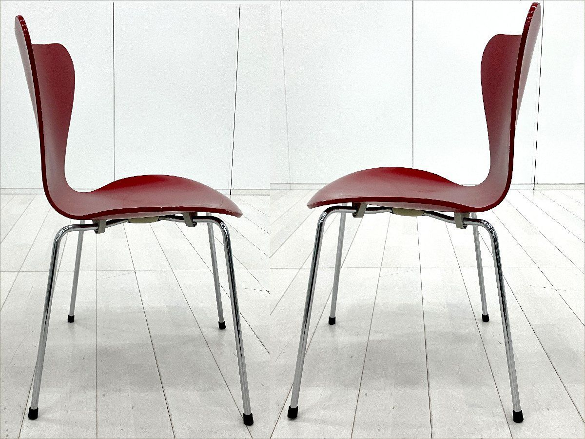 5D）Fritz Hansen/フリッツハンセン□セブンチェア□ラッカー/レッド