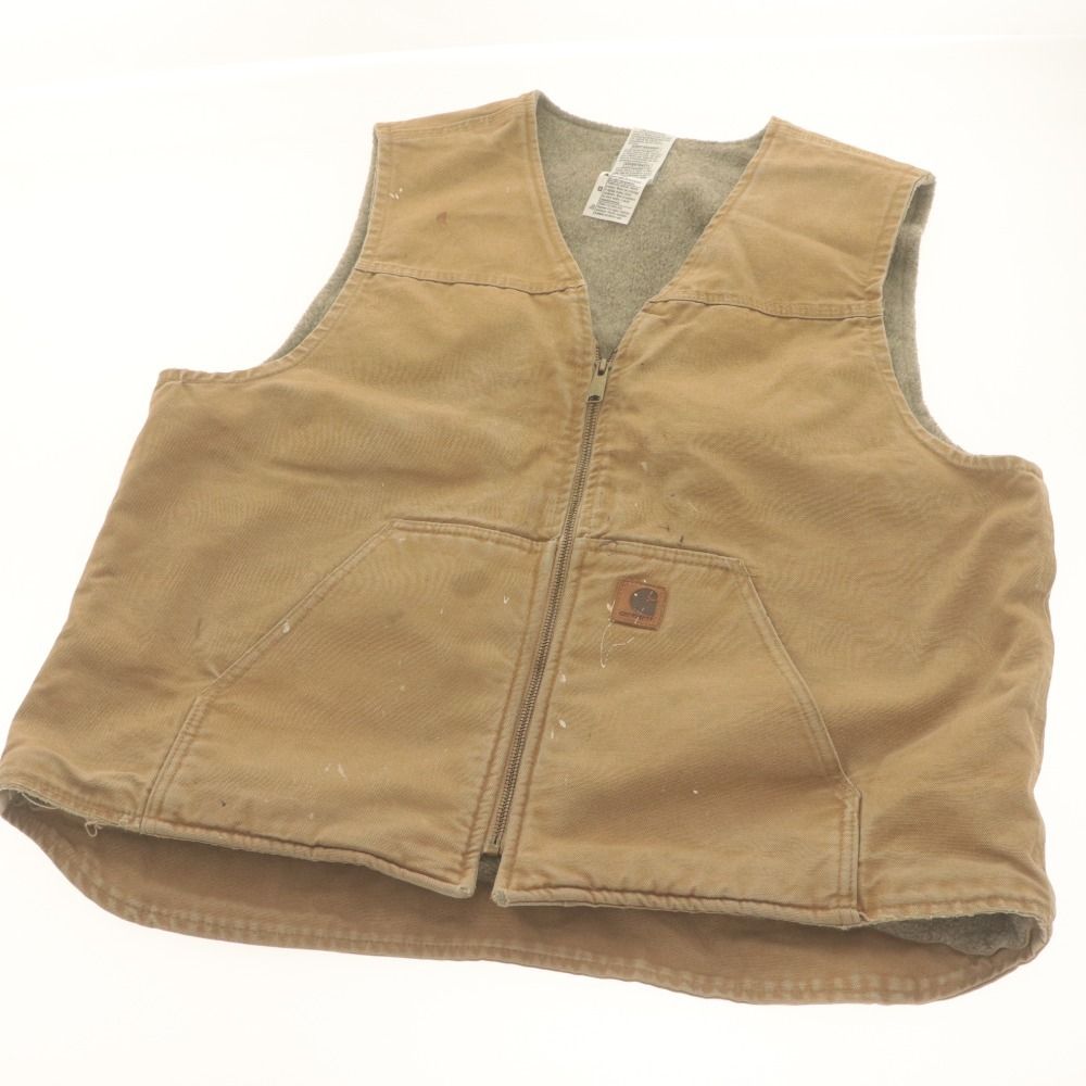 □ Carhartt カーハート ダックベスト アウター コットン 裏地ボア