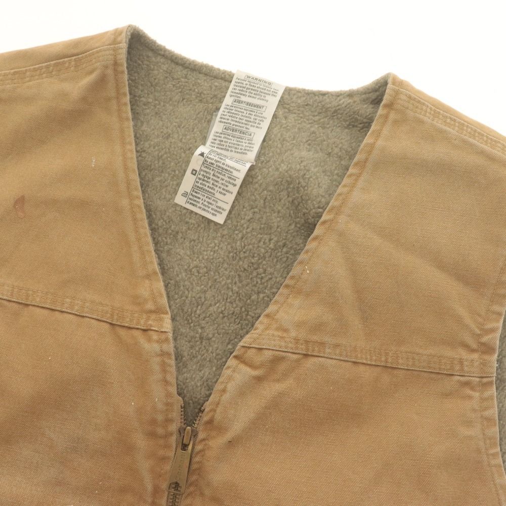 □ Carhartt カーハート ダックベスト アウター コットン 裏地ボア