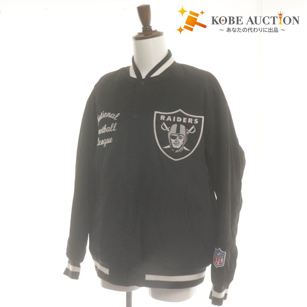 □ NFL RAIDERS×GU スタジャン ブルゾン 長袖 アウター コラボ