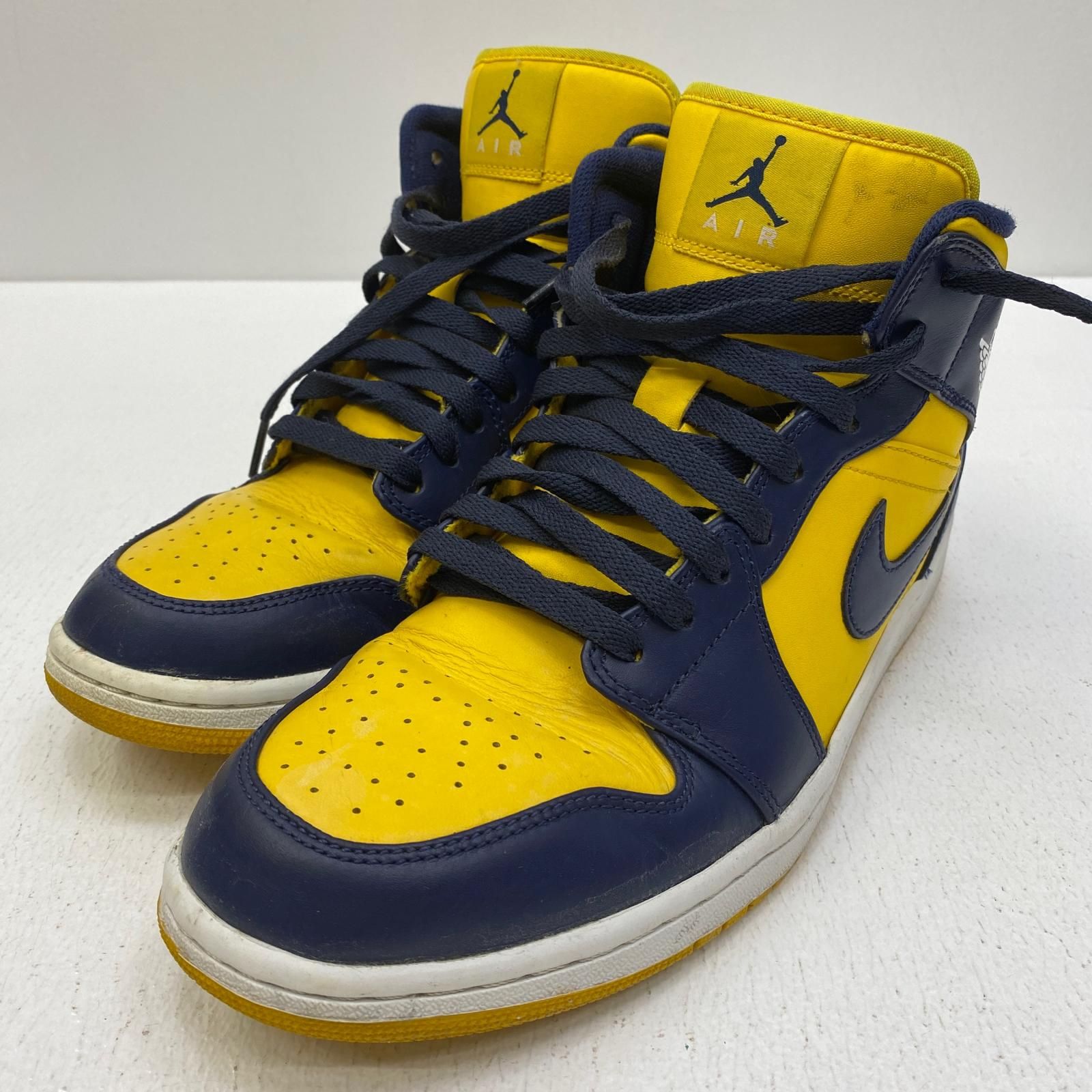 【加古川店】 中古 NIKE | ナイキ スニーカー Air Jordan 1 Mid 'Michigan' 554724-707 イエロー 28cm 【126】 加古川店】 中古 NIKE | ナイキ スニーカー Air Jordan 1 Mid