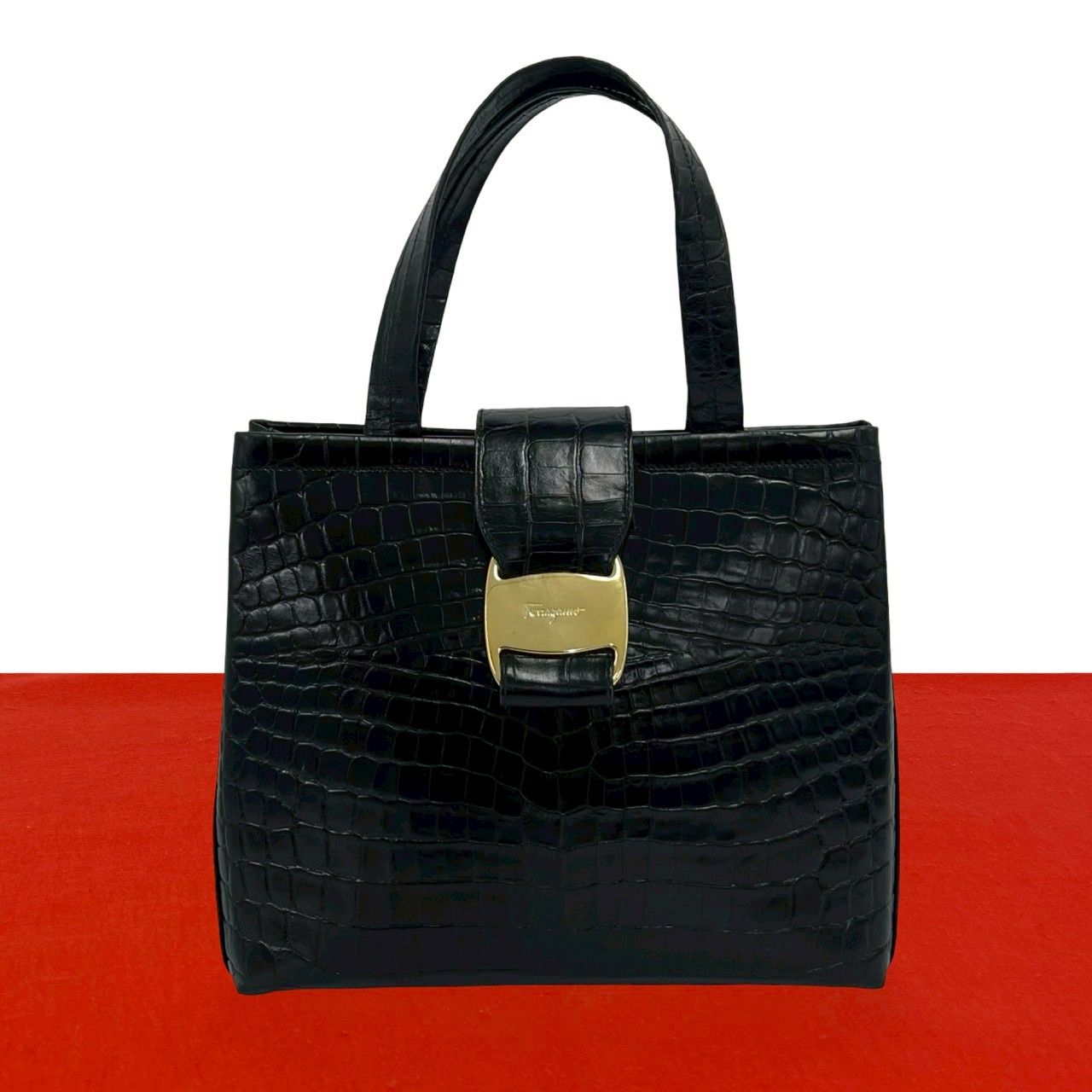 極 美品 Salvatore Ferragamo サルヴァトーレフェラガモ ヴィンテージ